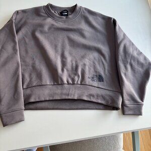 The North Face Taupe cropped Sweatshirt